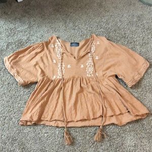 Coral short sleeve top